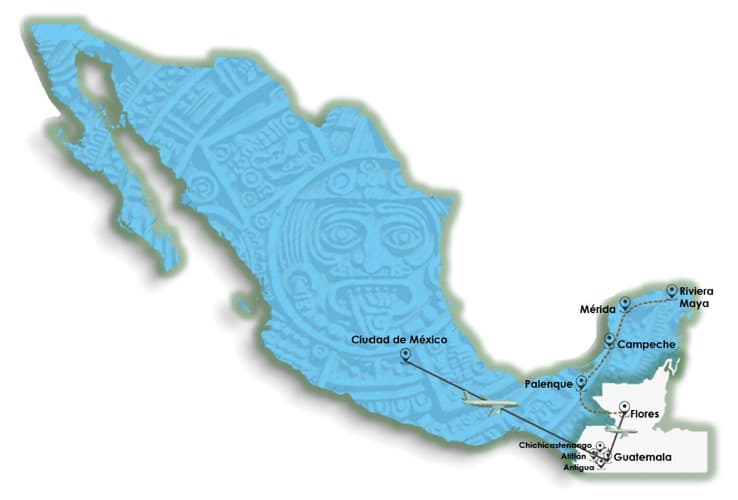 Imagem - México y Guatemala