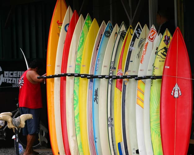 Beeld -  Waikiki Beach Hawaii & San Francisco