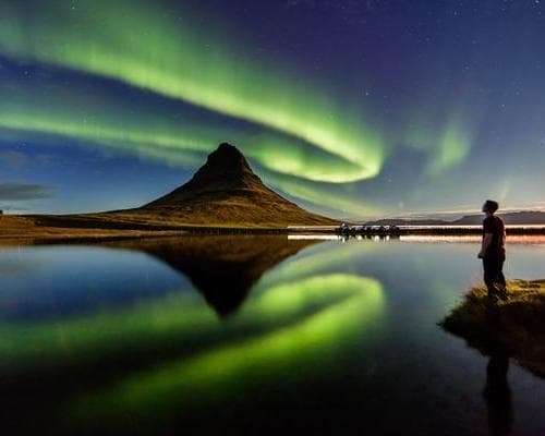 Image - Polarlichter & Gletscher in Island