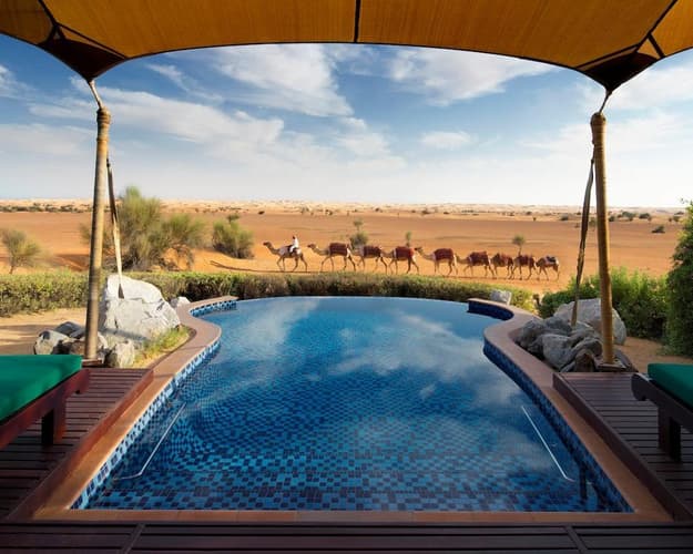 Obraz - DeLuxe Kombi: Wüstenresort Al Maha & Badeurlaub Mauritius