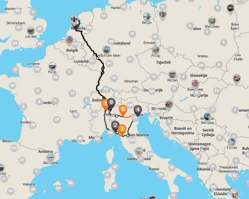 Bild - Autorondreis Noord Italië