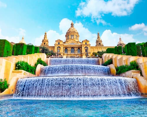 Imagem -  Barcelona a partir de Lisboa