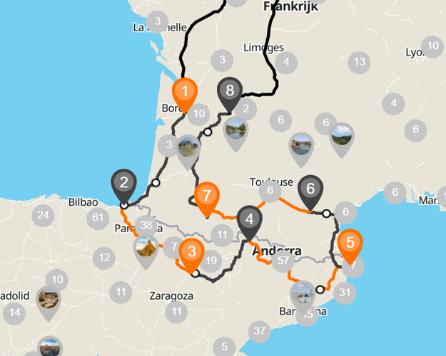 Bild - Autorondreis de Pyreneeën