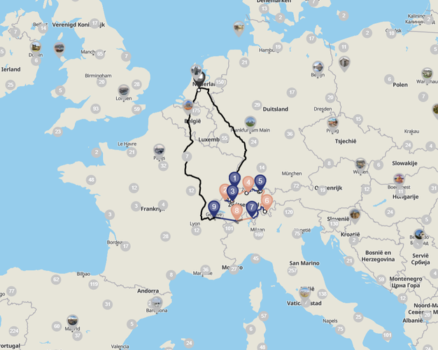 Beeld - Autorondreis Zwitserland