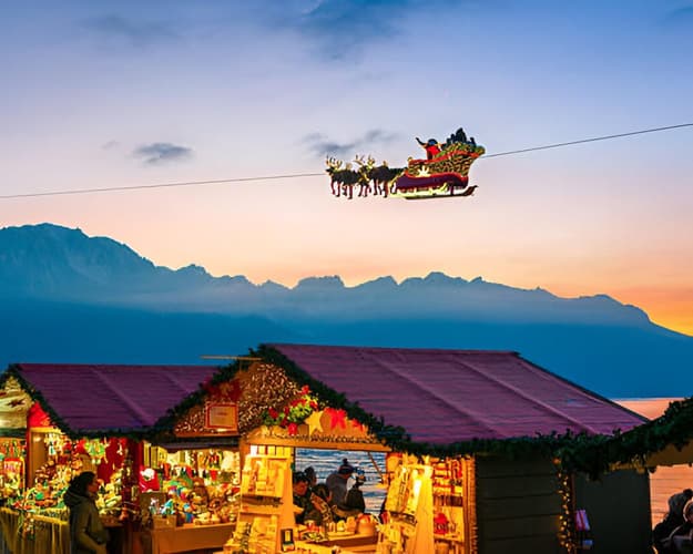 Imagen - MERCADOS NAVIDEÑOS SANTA CLAUS - A ORILLAS DEL LAGO LEMÁN🎅