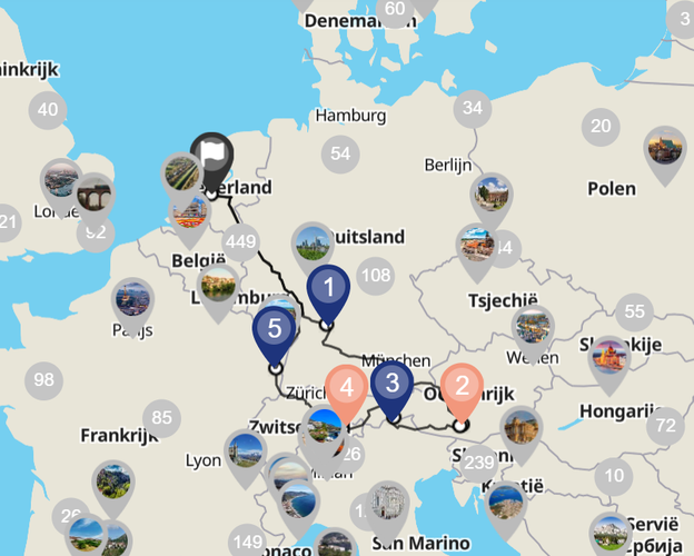 Image -  Autorondreis de toppen van de bergen