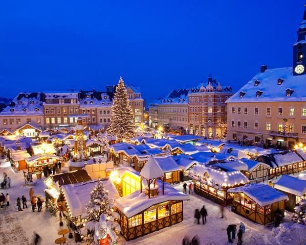 Obraz - The magic of Christmas in Amsterdam