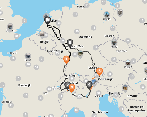 Bild - Autorondreis Zwitserland, Italië en Oostenrijk