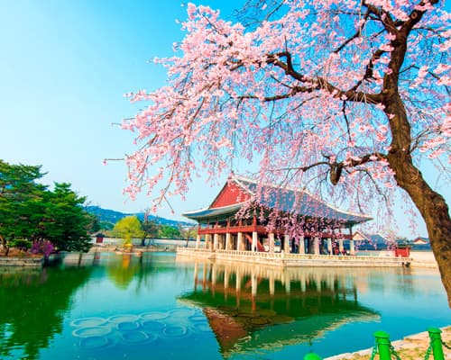 Postales de Corea y Japón