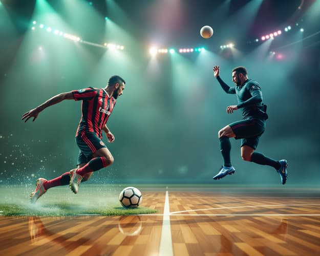 Bild - Mailand - Paris | AC Mailand Fußball & PSG Handball