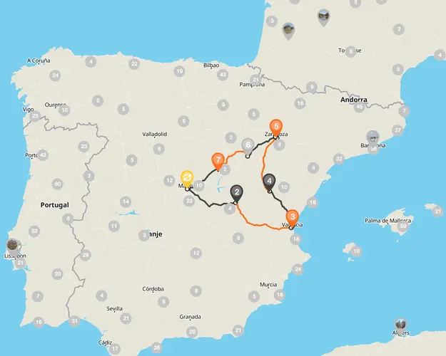 Beeld - Autorondreis Midden en oost Spanje