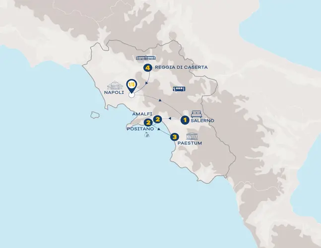 MINI TOUR CAMPANIA COSTIERA E DINTORNI