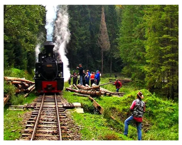 De trem a vapor pela Transilvânia
