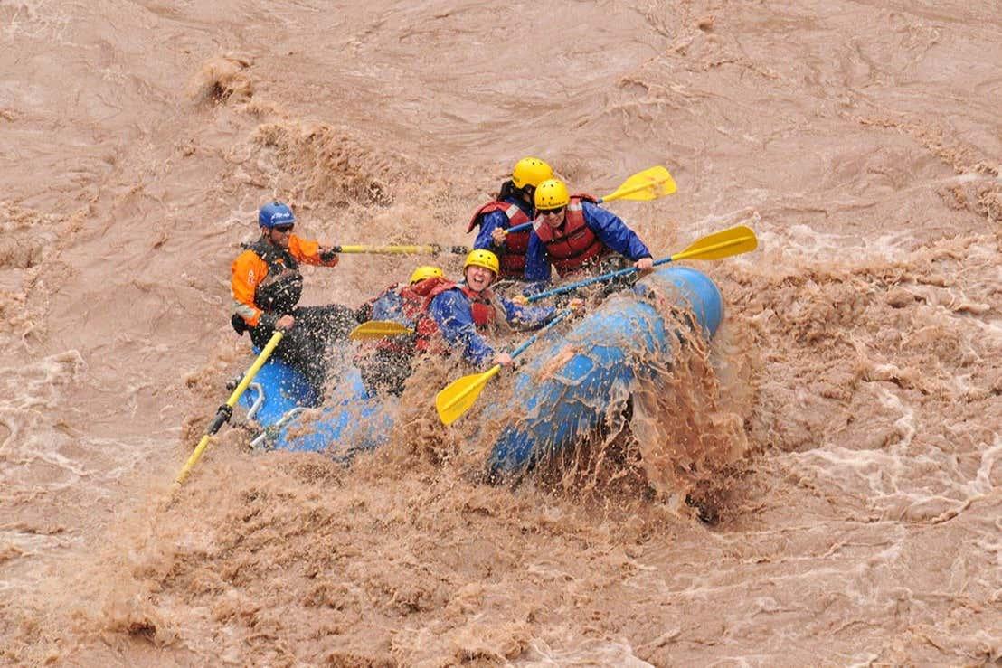 Rafting en el río Mendoza