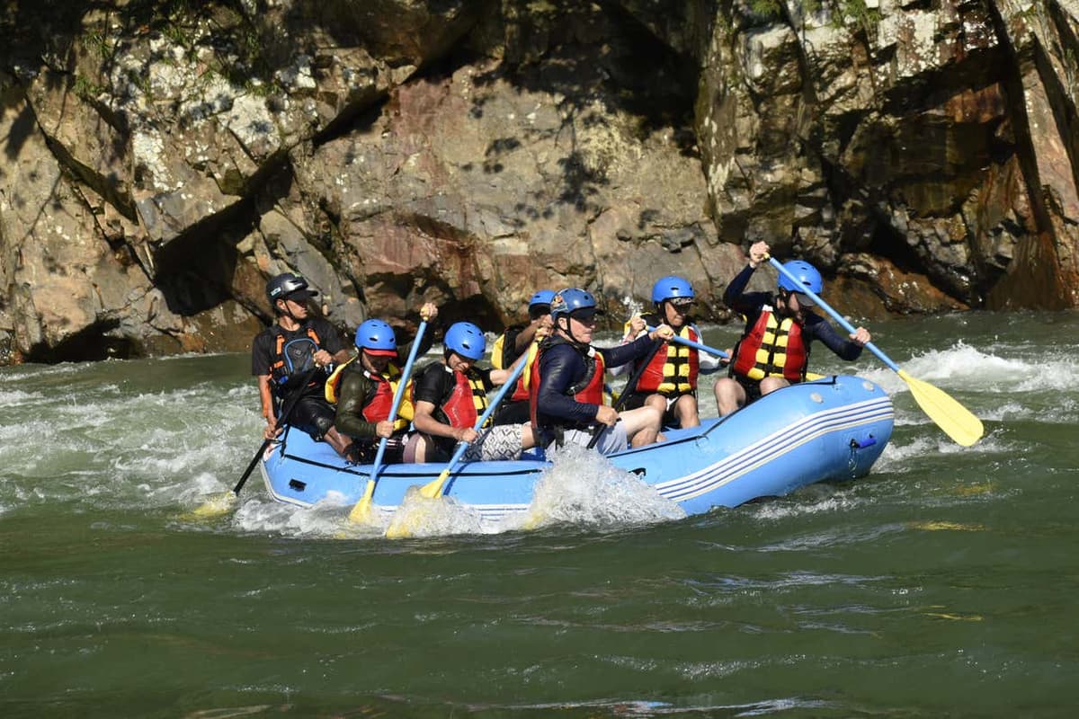 Rafting en el río Santo Domingo