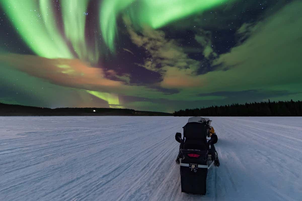 Northern Lights Snowmobile Ride