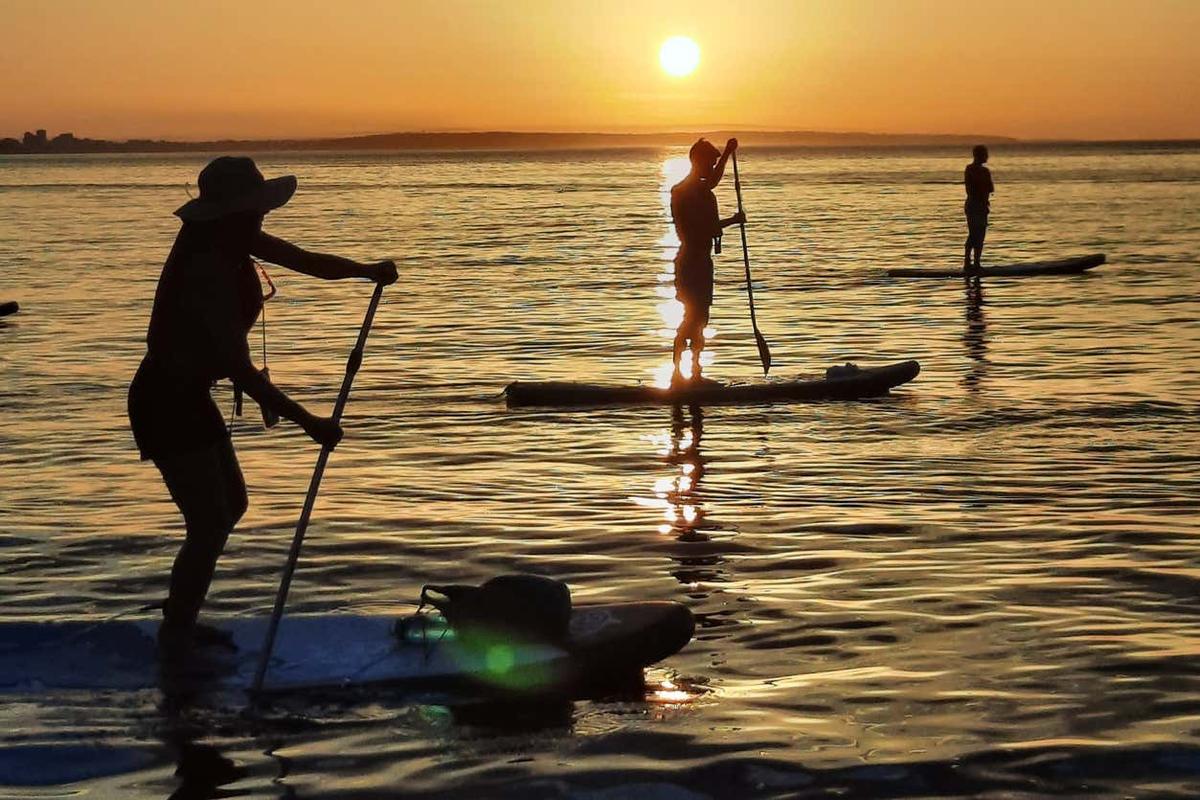 Paddle surf en Ponta da Piedade al amanecer