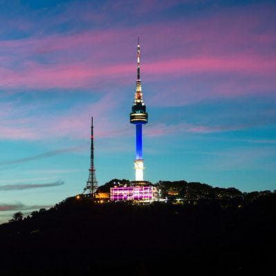 Il panorama sulla città dalla ITN Seoul Tower - Seoul