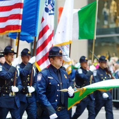 La caratteristica St.Patrick’s Day Parade - New York NY