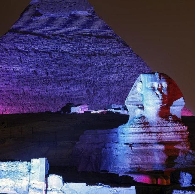 Sound and Light Show at the Pyramids of Giza - Cairo