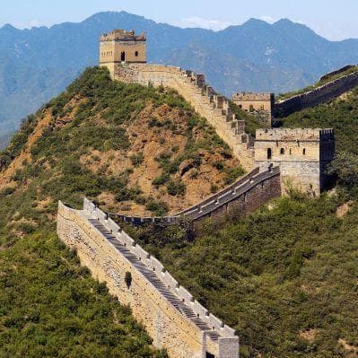 Salire in funivia al settore Mutianyu della Grande Muraglia - Pechino