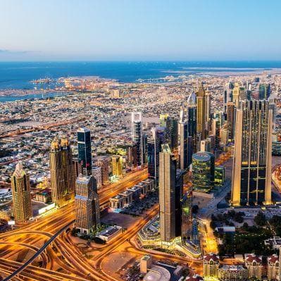 La vista spettacolare dal 124° piano del Burj Khalifa - Dubai