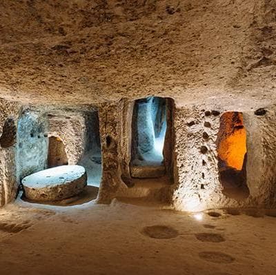 Visit to an Underground city in Capadocia - קפדוקיה