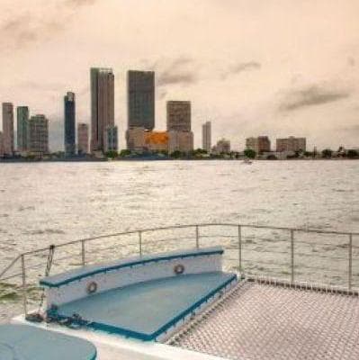 Dia 1 - Cartagena - Pôr do sol na baía - Cartagena de Indias