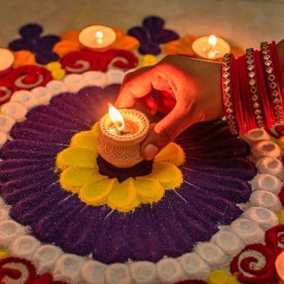 Benedizione nel tempio indù di Hindu Kovil - Colombo