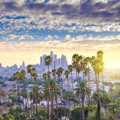 Soste presso i luoghi della gara Marty vs Needles e della distruzione della Time Machine - Los Angeles