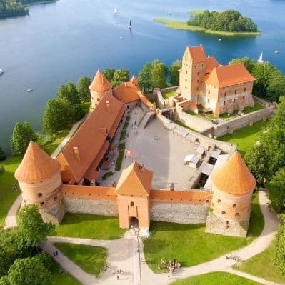 Il Castello di Trakai del XIV secolo - Trakai