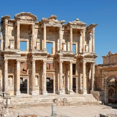 La Biblioteca di Celso a Efeso, capolavoro di epoca romana risalente al 135 d.C - Pamukkale