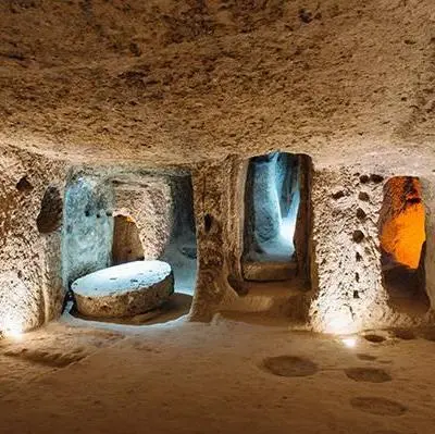 Visit to an Underground city in Capadocia - Cappadocia