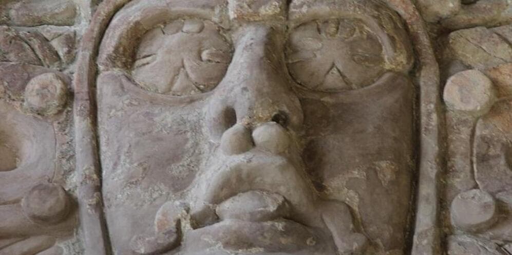 Kohunlich, a ceremonial center between 550 and 830 AD and Chicanna with its zoomorphic figures