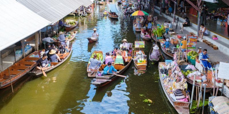 BANGKOK / DAMNOEN SADUAK / KANCHANABURI / FIUME KWAI