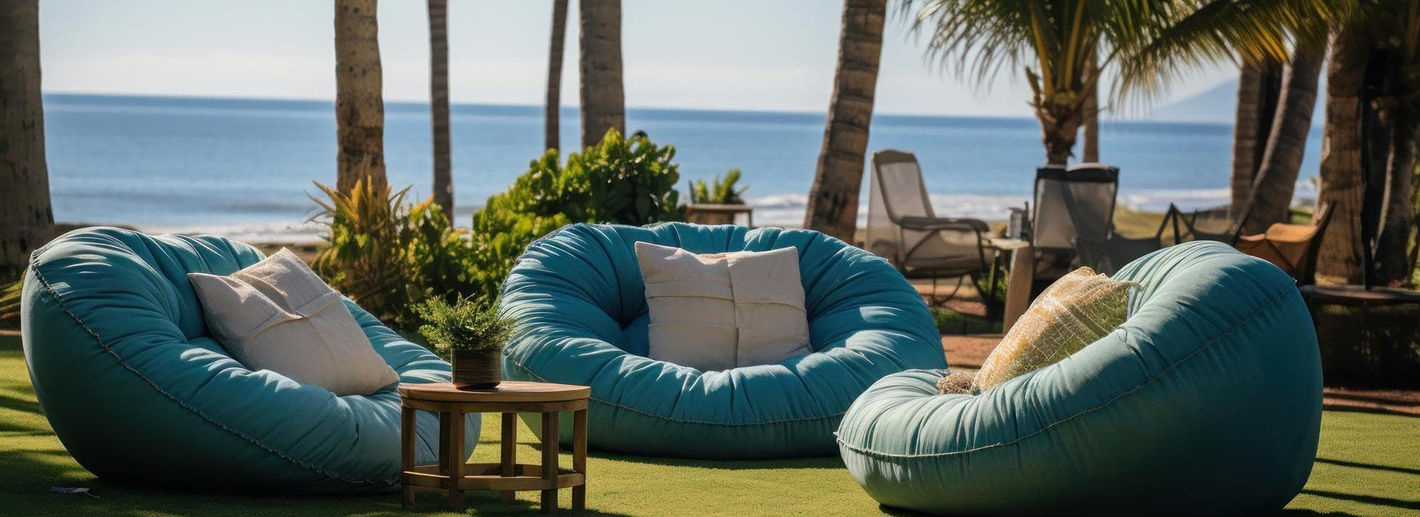 Hotel terrace in the Caribbean