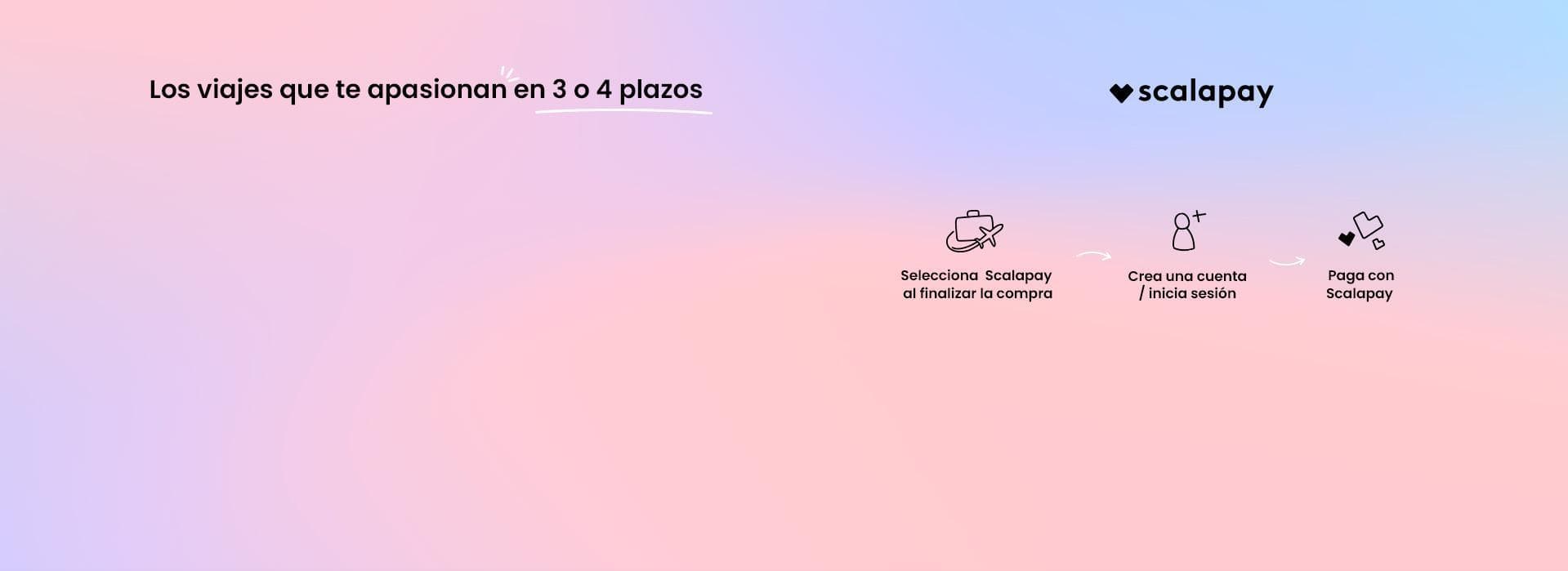 Financia tu Multidestino en 3 o 4 plazos