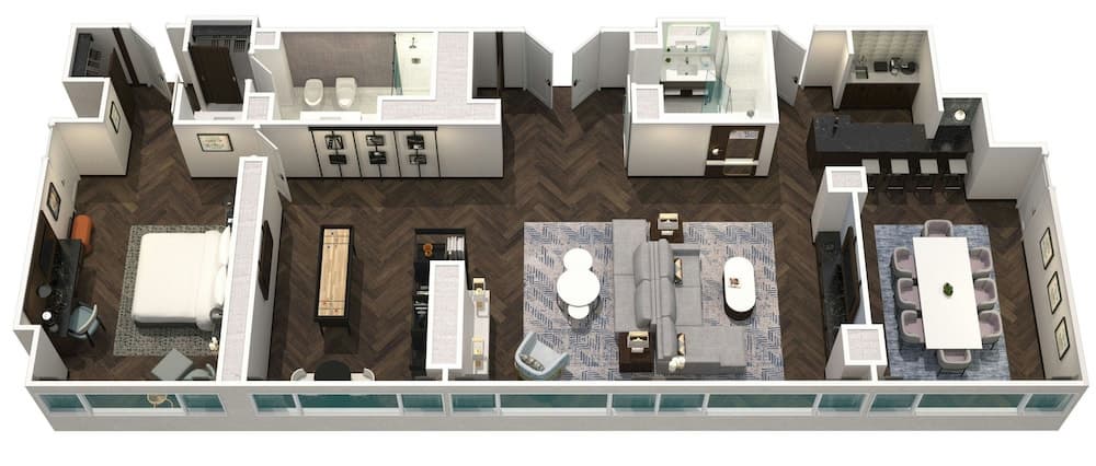 Boston Marriott Copley Place, Floor plan