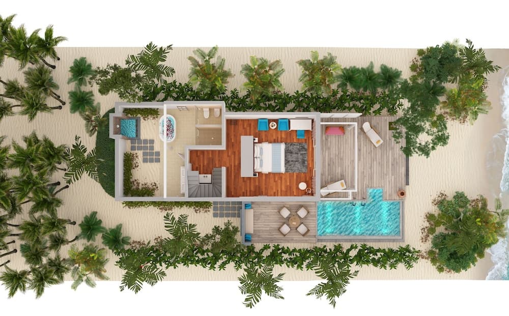 NH Maldives Kuda Rah Resort, Floor plan