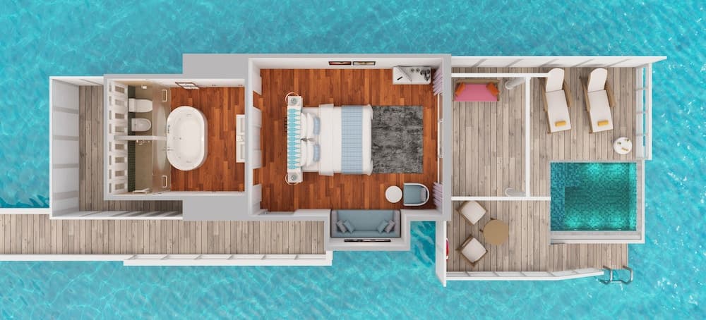 NH Maldives Kuda Rah Resort, Floor plan
