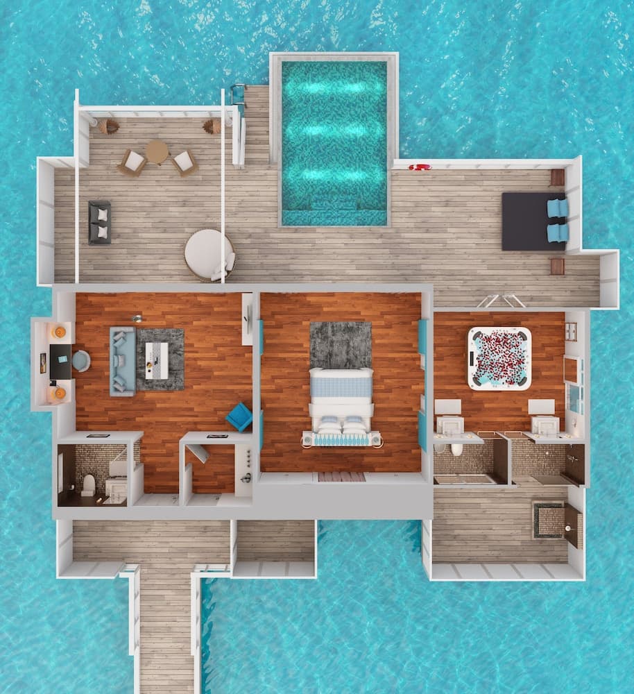 NH Maldives Kuda Rah Resort, Floor plan