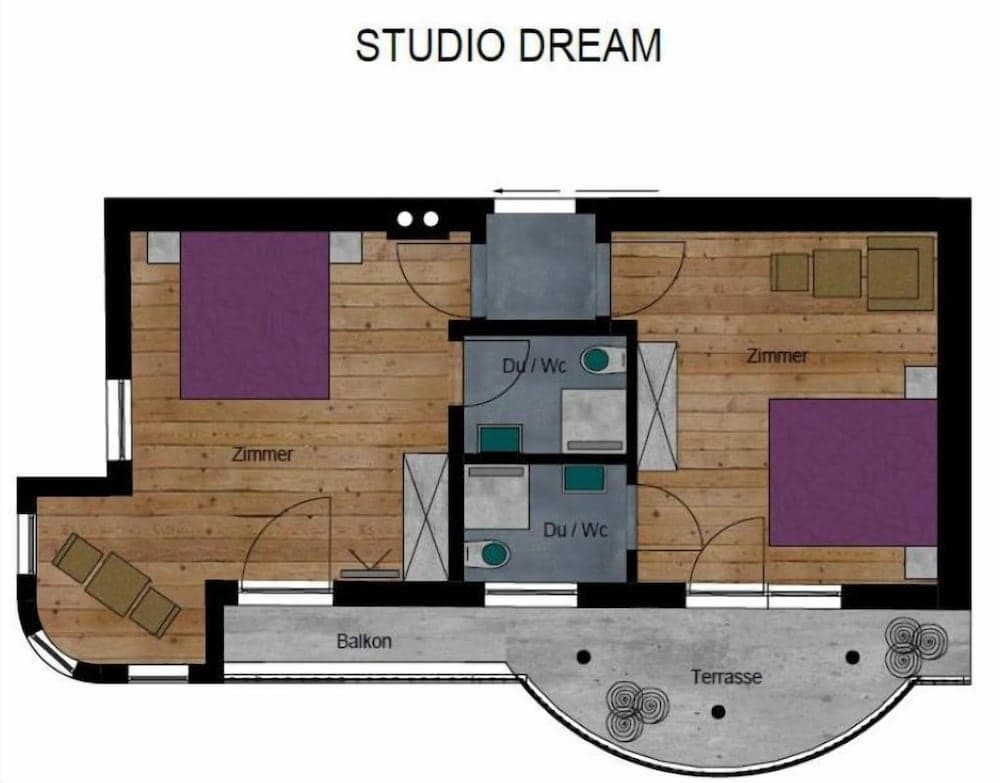 Hotel Enzian, Floor plan