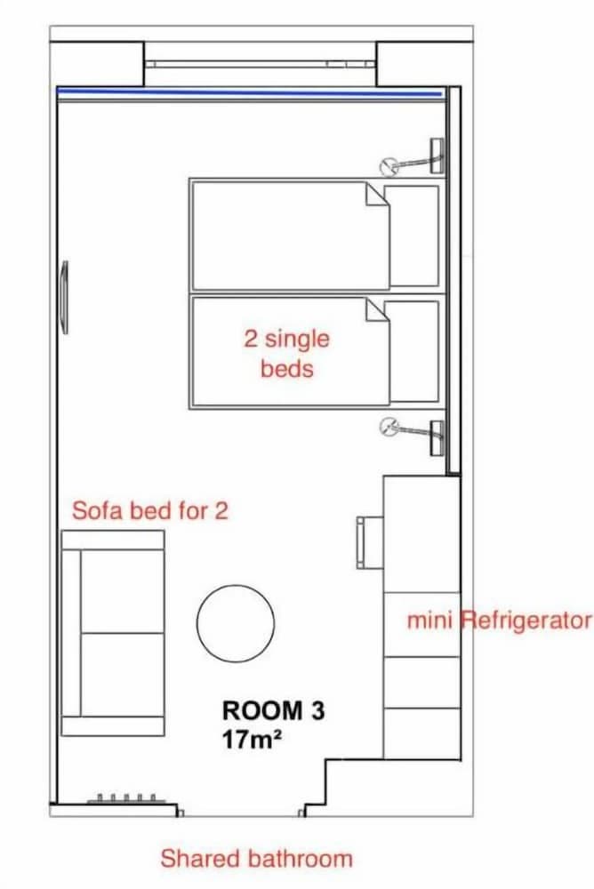 Time Hostel CITY, Floor plan