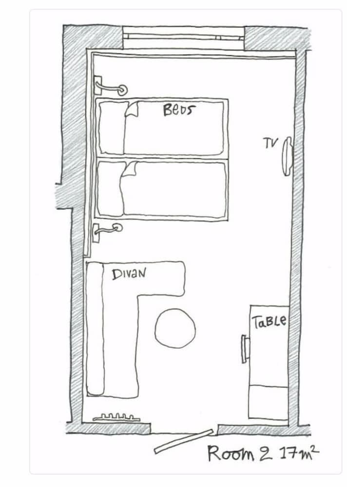 Time Hostel CITY, Floor plan