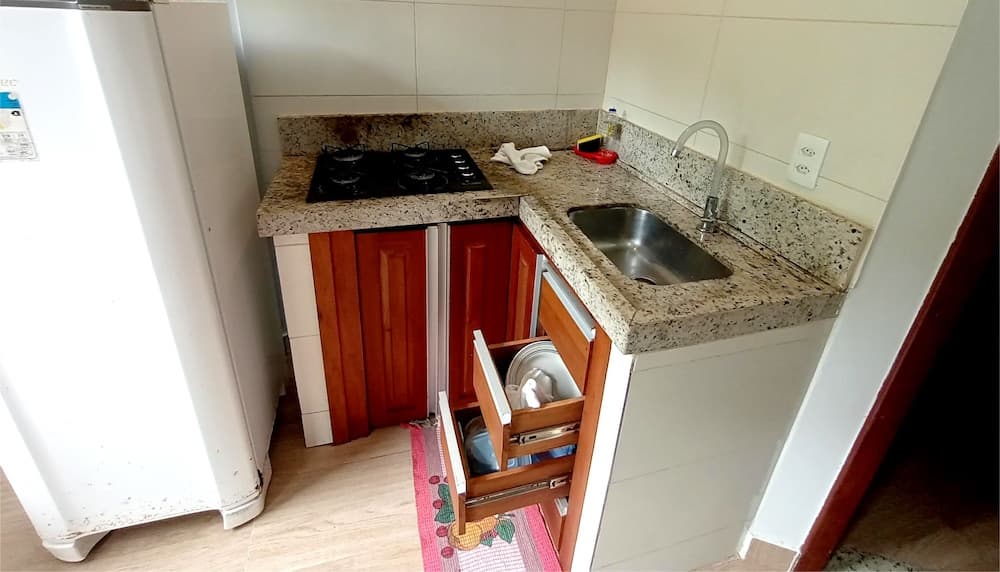 Pousada Lagoa Flat, Private kitchen