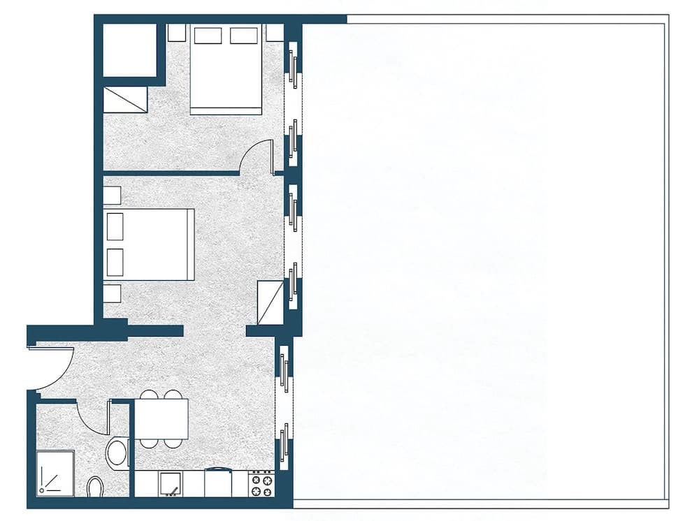 Zilean Apartment Airport by Airstay, Floor plan