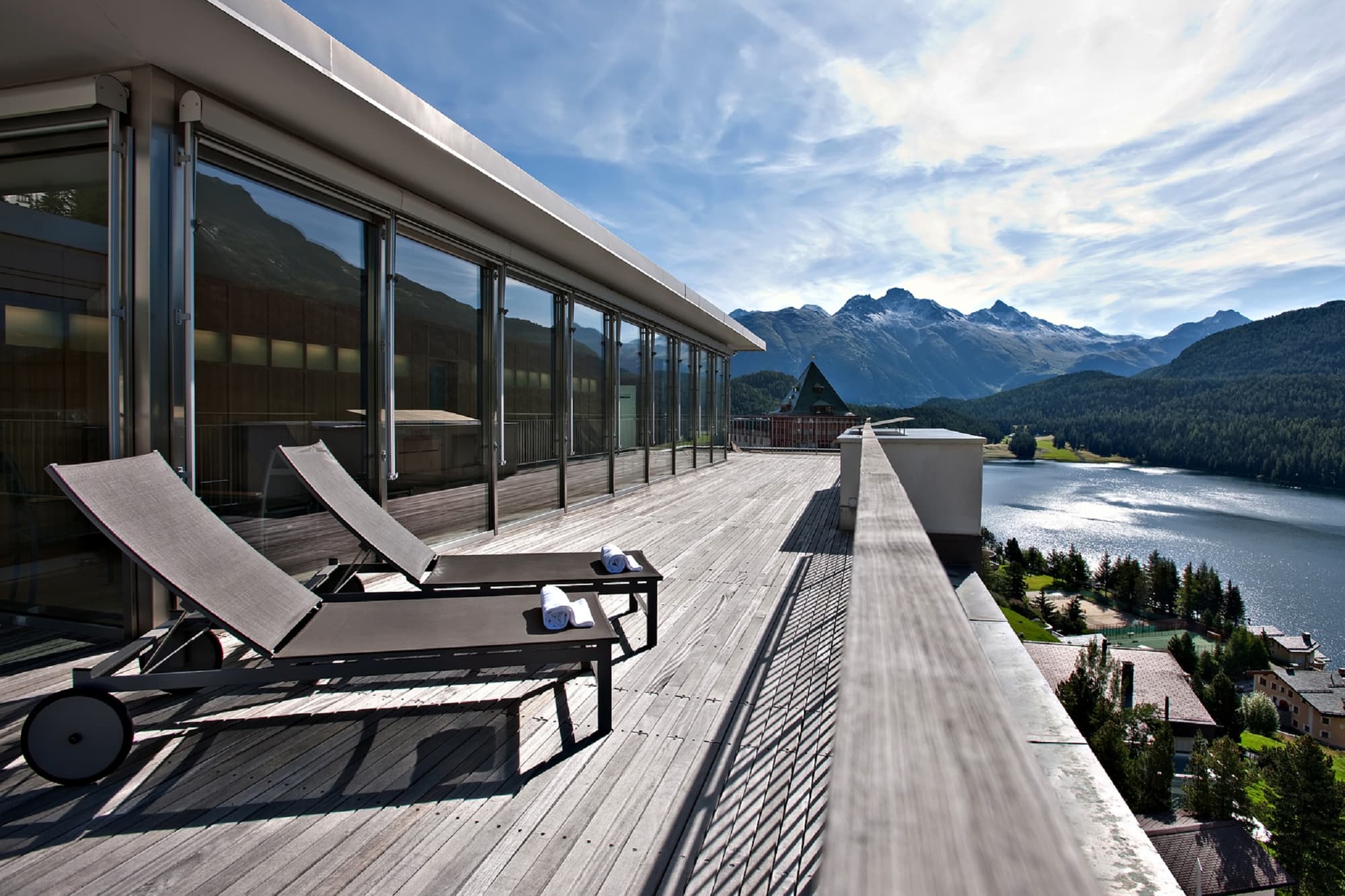 Hotel Schweizerhof St Moritz, Terrace
