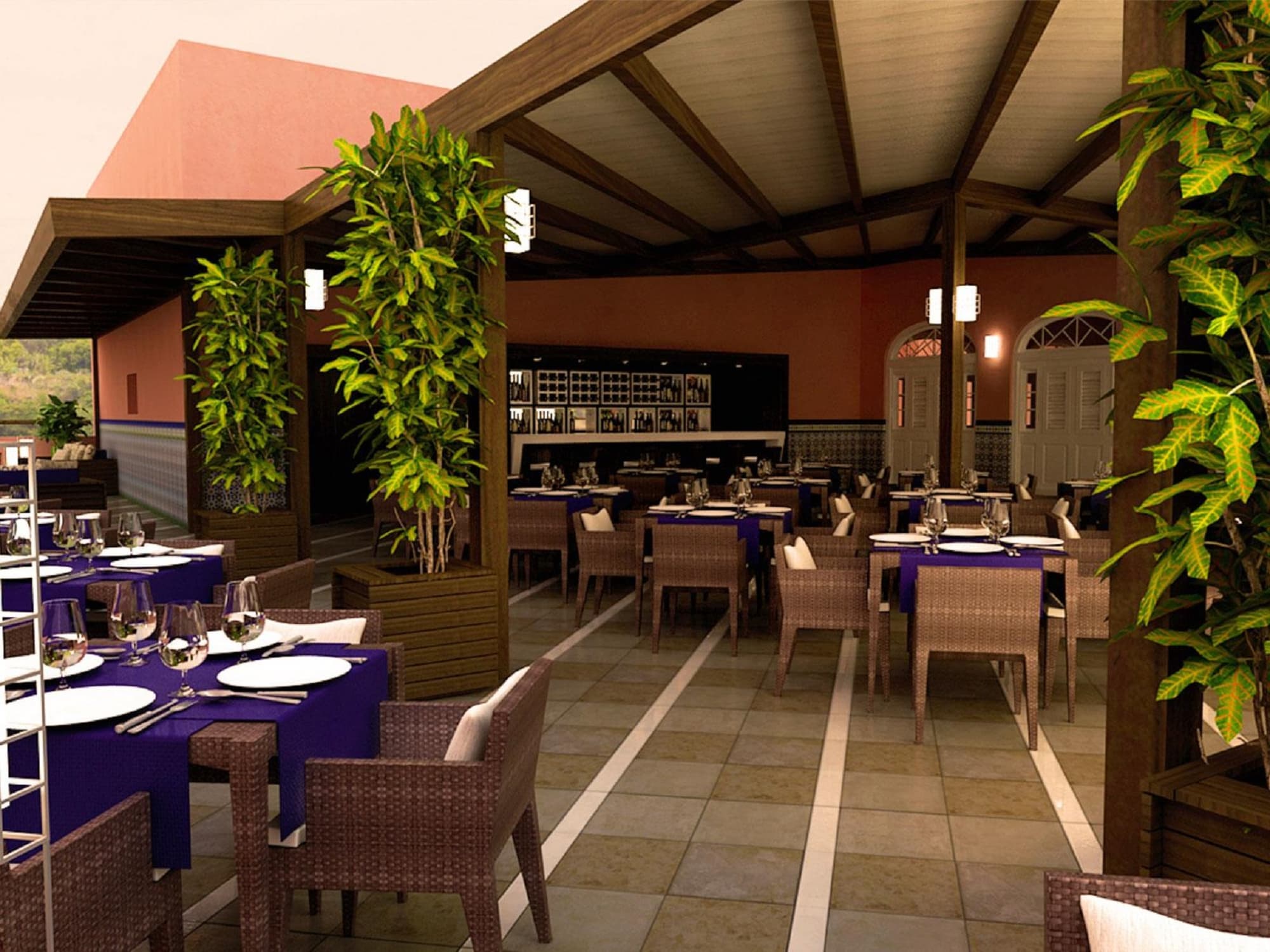 Ambos Mundos, Restaurant