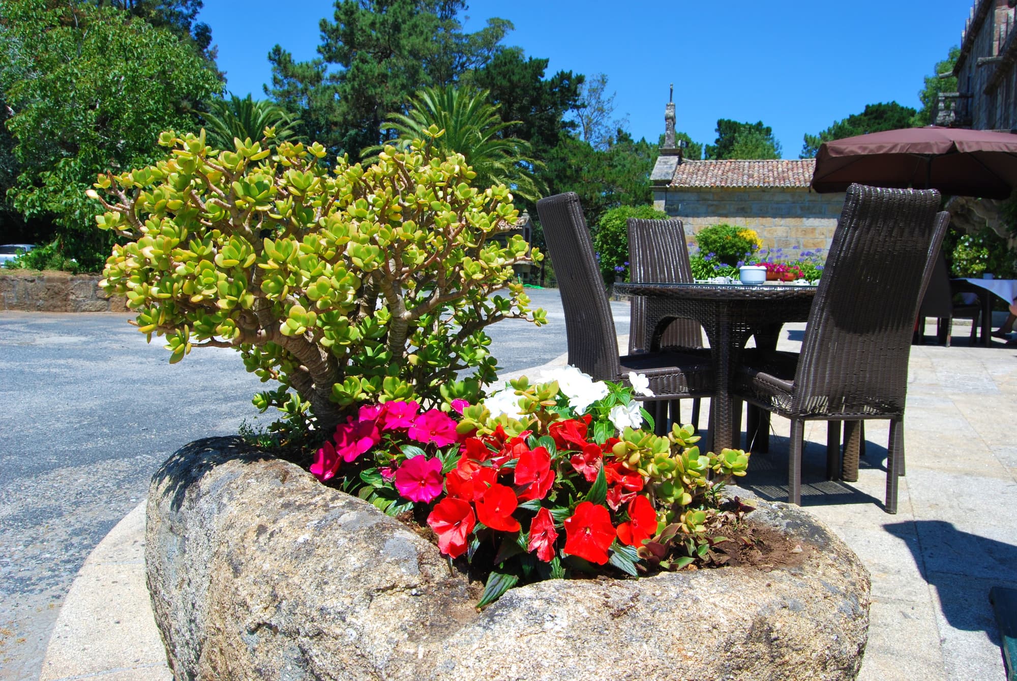 Pazo o Rial, Terrace