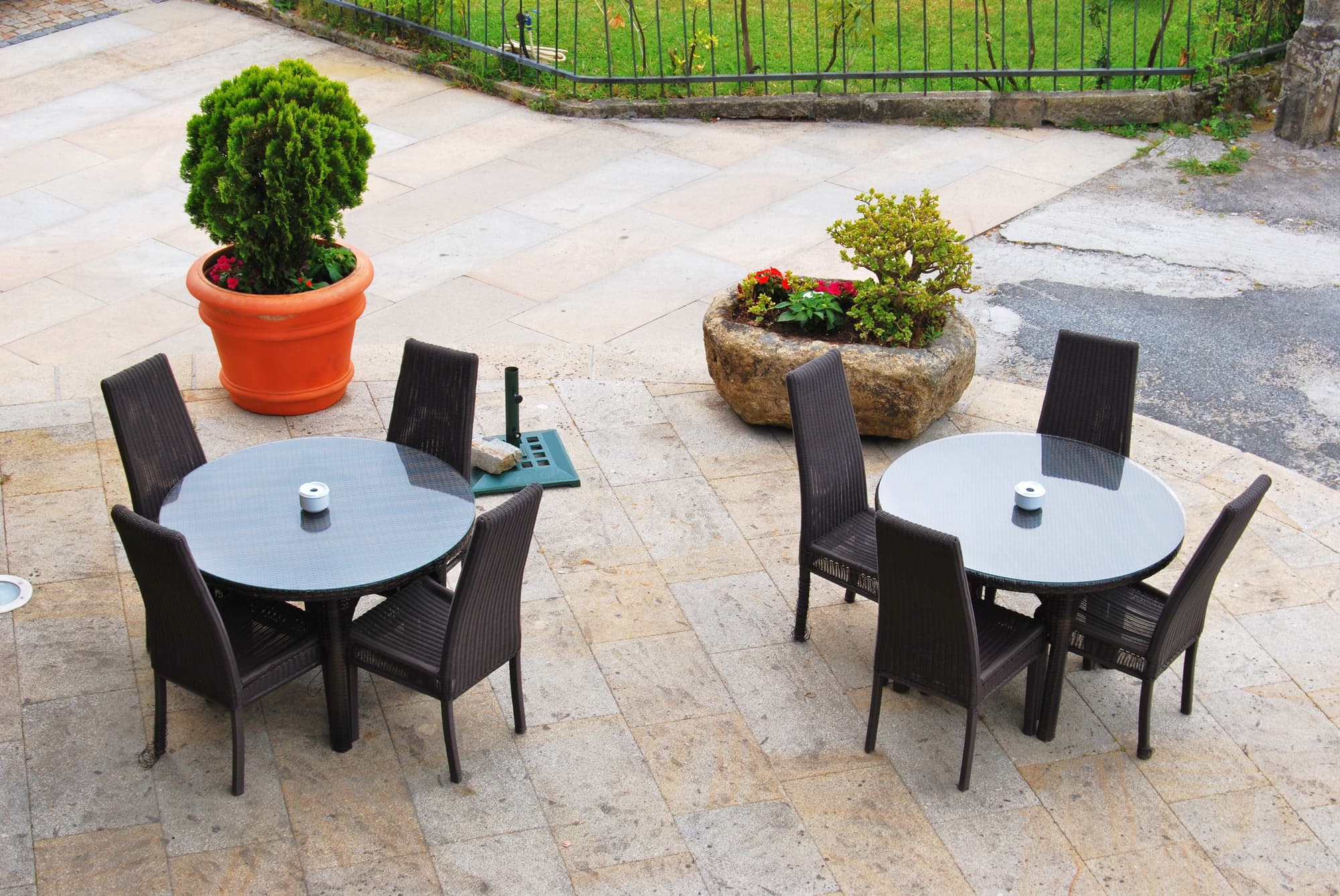 Pazo o Rial, Terrace